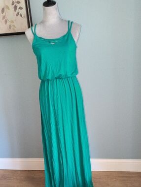 Maurices Jade Green Double-Strap Maxi Dress Small